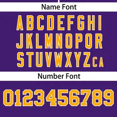 Purple Gold Side Spot Raglan Pullover Baseball Jersey 4