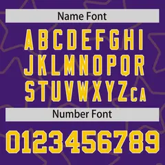 Purple Gold Star Pattern Varsity Full-Snap Letterman Baseball Jacket 4