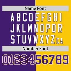 Purple Gold Symmetrical Gradient Authentic Baseball Jersey 4