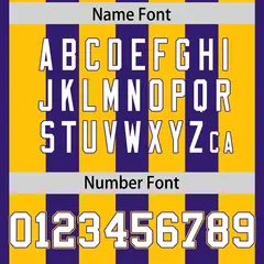 Purple Gold Thick Stripe Authentic Football Jersey 4