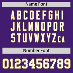 Purple Gold Thick Striped Star Pattern Baseball Jersey 4