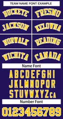 Purple Gold-White Classic Basketball Jersey 2