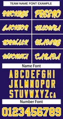 Purple Gold-White Classic Basketball Jersey 2