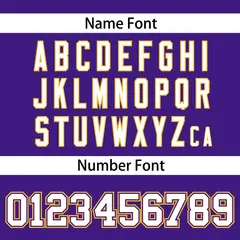 Purple Gold White Classic Lace-Up Neck Hockey Jersey 5