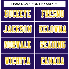 Purple Gold-White Classic Style Authentic Football Jersey 3