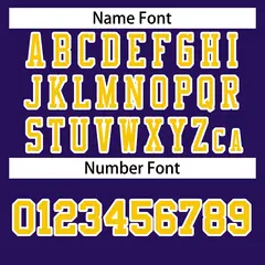 Purple Gold-White Classic Style Authentic Football Jersey 4