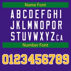 Purple Gold-White Classic Style Hockey Jersey 4