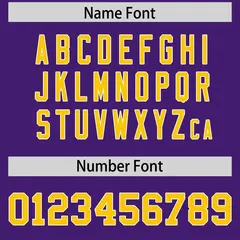 Purple Gold-White Color Block Raglan Sleeves Football Jersey 4