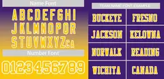 Purple Gold-White Gradient Fashion Outdoor Football Jersey 3