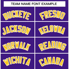 Purple Gold-White Varsity Full-Snap Letterman Jacket 3