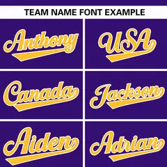 Purple Gold-White Varsity Full-Zip Letterman Bomber Jacket 5