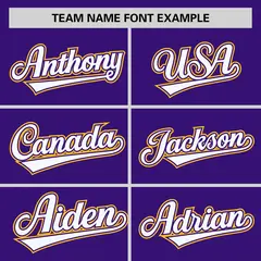 Purple Gold-White Varsity Raglan Letterman Bomber Jacket 3