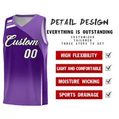 Purple Gradient Basketball Jersey Sets 2