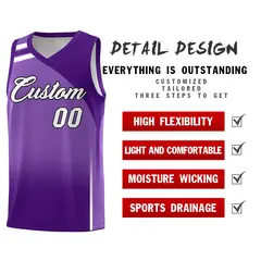 Purple Gradient Basketball Jersey Sets 2