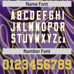 Purple Graffiti Pattern Authentic Football Jersey 4