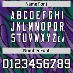 Purple Graffiti Pattern Authentic Football Jersey 4