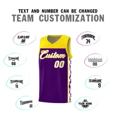 Purple Graffiti Side Pattern Basketball Jersey 4