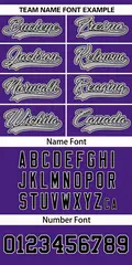 Purple Gray Colorado City Nightscape Baseball Jersey 3