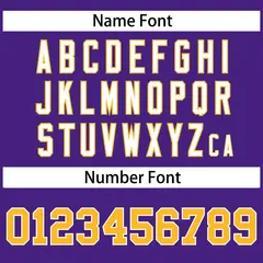 Purple Gray-Gold Two Tone Split Full-Snap Letterman Jacket 8