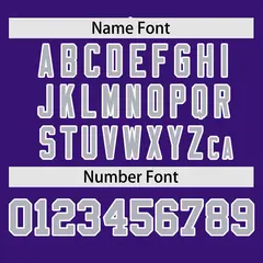 Purple Gray Gradient Side Authentic Baseball Jersey 4