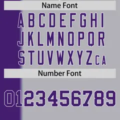 Purple Gray Gradient Stripe Two-Button Softball Jersey 4