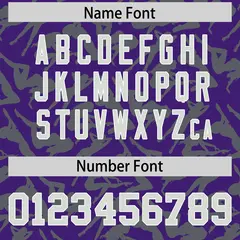 Purple Gray Graffiti Pattern Baseball Jersey 4