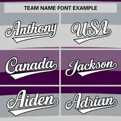 Purple Gray Pride Month Color Block Baseball Jersey 3