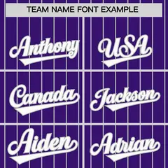 Purple Gray Stripe Raglan Sleeves Fashion Baseball Jersey 3