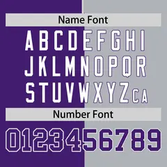Purple Gray Symmetrical Gradient Authentic Baseball Jersey 4