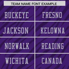 Purple Gray Tiger Stripe Graffiti Pattern Football Jersey 3
