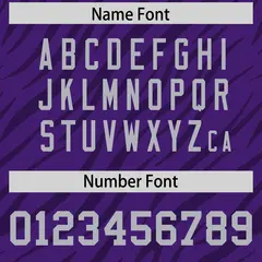 Purple Gray Tiger Stripe Graffiti Pattern Football Jersey 4