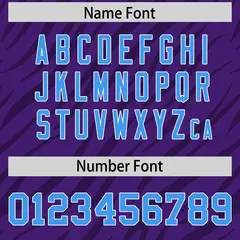 Purple Gray Tiger Stripe Graffiti Pattern Football Jersey 4