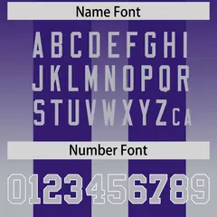 Purple Gray Vertical Gradient Stripe Team Football Jersey 4