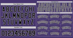 Purple Gray-White Classic Authentic Baseball Jersey 3
