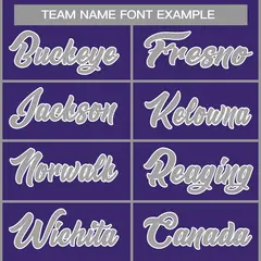 Purple Gray-White Classic Casual Basketball Jersey 3