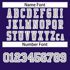 Purple Gray-White Classic Style Authentic Football Jersey 4