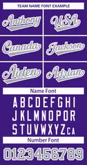 Purple Gray-White Classic Style Hockey Jersey 3