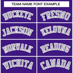 Purple Gray-White Full-Snap Varsity Letterman Jacket 5