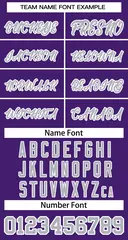 Purple Gray-White Sleeveless Striped Fashion Baseball Jersey 5