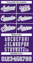 Purple Gray-White Sleeveless Striped Fashion Baseball Jersey 5