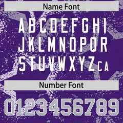 Purple Gray-White Star Graffiti Authentic Football Jersey 4