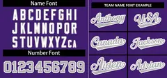 Purple Gray-White Stripe Raglan Baseball Jersey 3