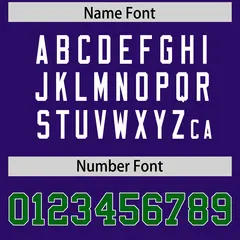 Purple Green Split Graffiti Raglan Sleeve Baseball Jersey 4
