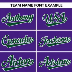 Purple Green Varsity Full-Zip Raglan Letterman Baseball Jacket 7
