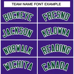 Purple Green-White Raglan Varsity Full-Snap Letterman Jacket 3