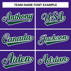 Purple Green-White Raglan Varsity Full-Snap Letterman Jacket 3