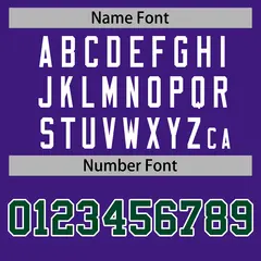 Purple Green-White Raglan Varsity Full-Snap Letterman Jacket 6