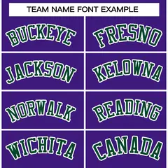 Purple Green-White Raglan Varsity Full-Snap Letterman Jacket 5