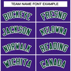 Purple Green-White Raglan Varsity Full-Snap Letterman Jacket 5