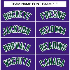 Purple Green-White Varsity Full-Snap Letterman Jacket 3